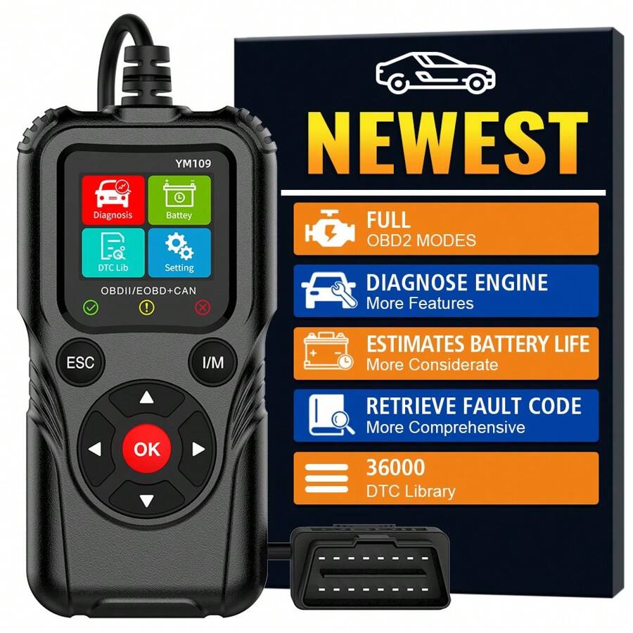 Car OBD2 Code Reader Fault Code Clear Car Diagnostic Tools YM109 ...