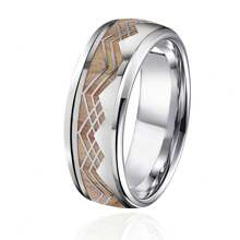1pc Fashionable Titanium Steel Mountain-Shaped Ring, Suitable For Office, Date, Party Wear - Mountain Type - View 7