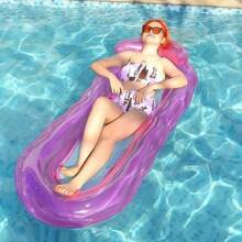 New Water Recliner Hammock Inflatable Floating Swimming Mattress Sea Swimming Ring Summer Pool Party Lounge Bed Pool Float