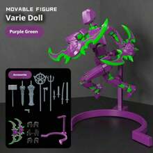 1 pieza Figura articulada que brilla en la oscuridad - Articulación completa - Modelo de ensamblaje DIY - Figura decorativa - Altamente realista - Regalo para días festivos - Regalo de cumpleaños - Regalo del Día de los Inocentes - Regalo de Pascua - Presente - Muñeca