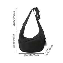 Fashion Street Style Shoulder Bag, Simple Handbag, Large Capacity Fashion Travel Crossbody Bag, Elegant Canvas Bags