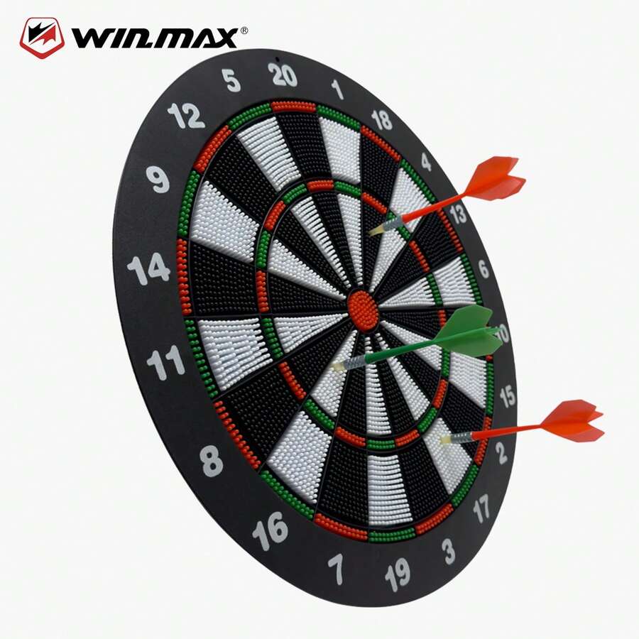 WIN.MAX WIN.MAX 16-Inch Soft Dartboard Set, Soft Tip Darts With Dartboard, Party Game Dart Board, Includes 6 Darts