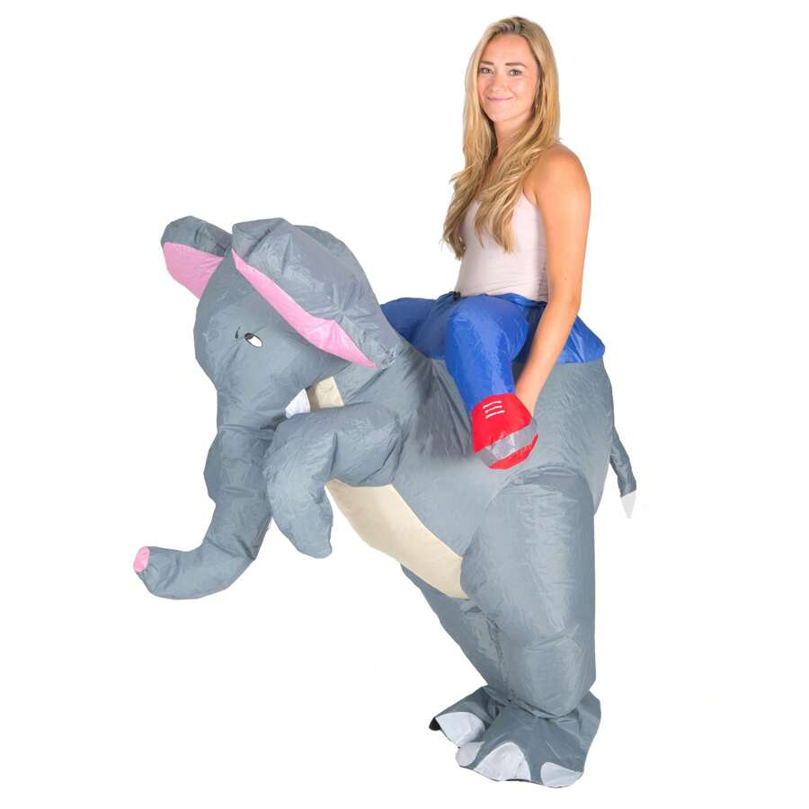 Elephant Inflatable Costume Fashion Glasses Elephant Inflatable Costumes Elephant Costumes Fancy Dress Halloween Christmas Costume Adult Costume - Elephant - View 1