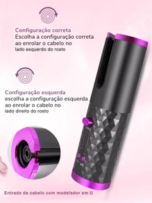 Cordless Automatic Hair Curler With Built-In Rechargeable Ceramic Battery - Random - View 3
