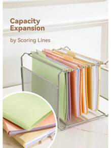 Plastic Hanging File Folders, Letter Size, 12 Pack Pastel Hanging Folders, With Insertable 1/5-Cut Tabs For Filing Cabinets2025 - 1 - 查看 5