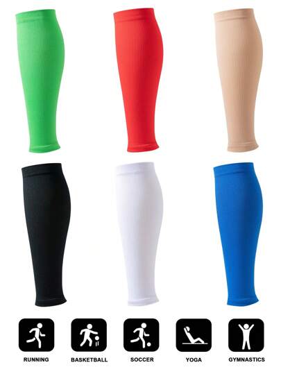 1/2/3 Pairs Compression Leg Warmer For Women And Men, Unisex Sports Calf Sleeve Leg Shaping Elastic Pressure Leg Warmers Support Elastic Running Sports Leg Warmers, Cozy