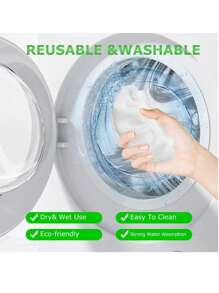 1pc/3pcs/5pcs/10pcs Universal Steam Mop Pads, Reusable Washable Microfiber Cloths For Steam Cleaner Mops - White - View 4