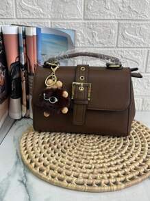 Women's Medium Crossbody Bag With Adjustable Shoulder Strap 2 Zippers - 咖啡棕 - 查看 1