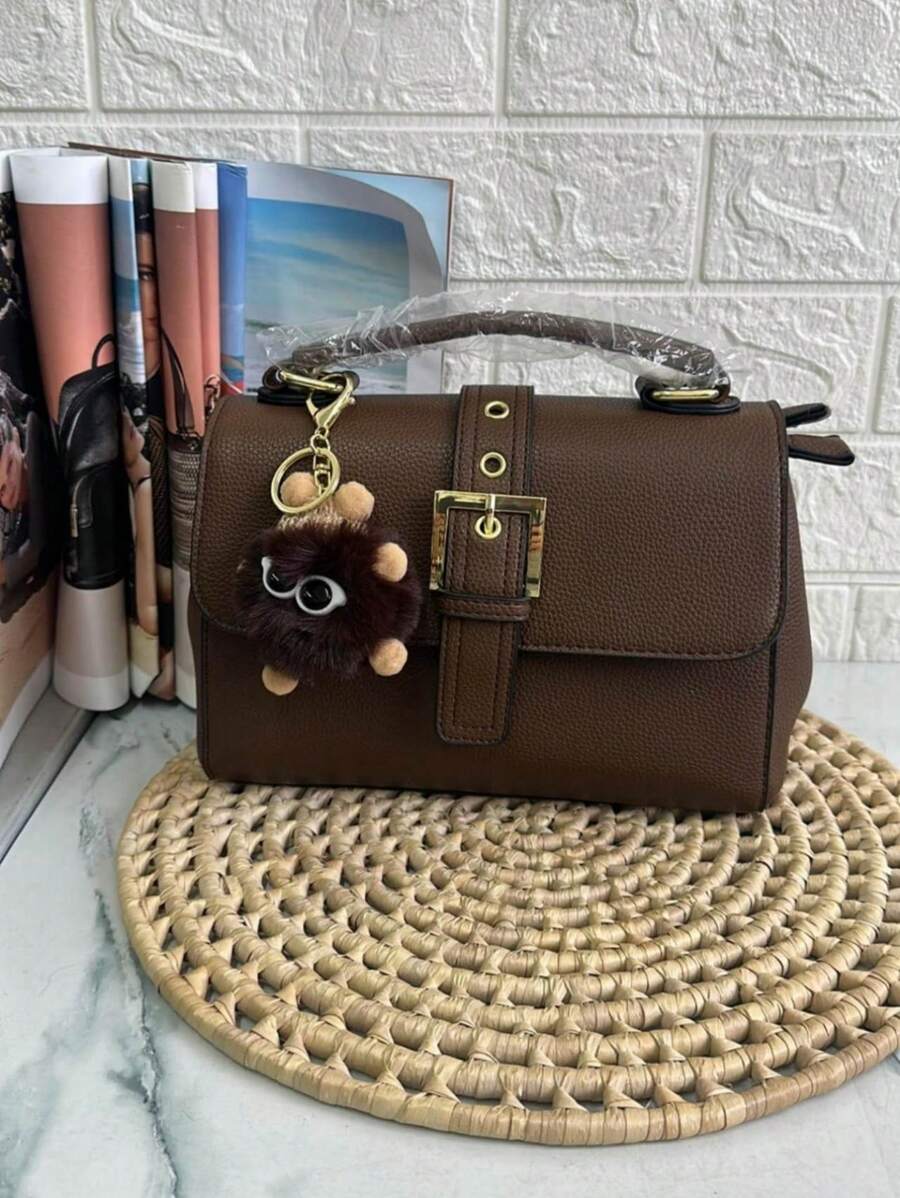 Women's Medium Crossbody Bag With Adjustable Shoulder Strap 2 Zippers - 咖啡棕 - 查看 1