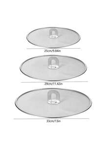 Pantalla antitsalpicaruras para cocinar - Protector antisalpicaduras de acero inoxidable para sartén, sin desorden de aceite de cocina, sin quemaduras, tapa de malla ultra fina - Multicolor - Ver 8