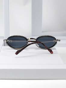 时尚装饰时尚眼镜，波西米亚风复古休闲风格派对眼镜 - 彩色 - 查看 5