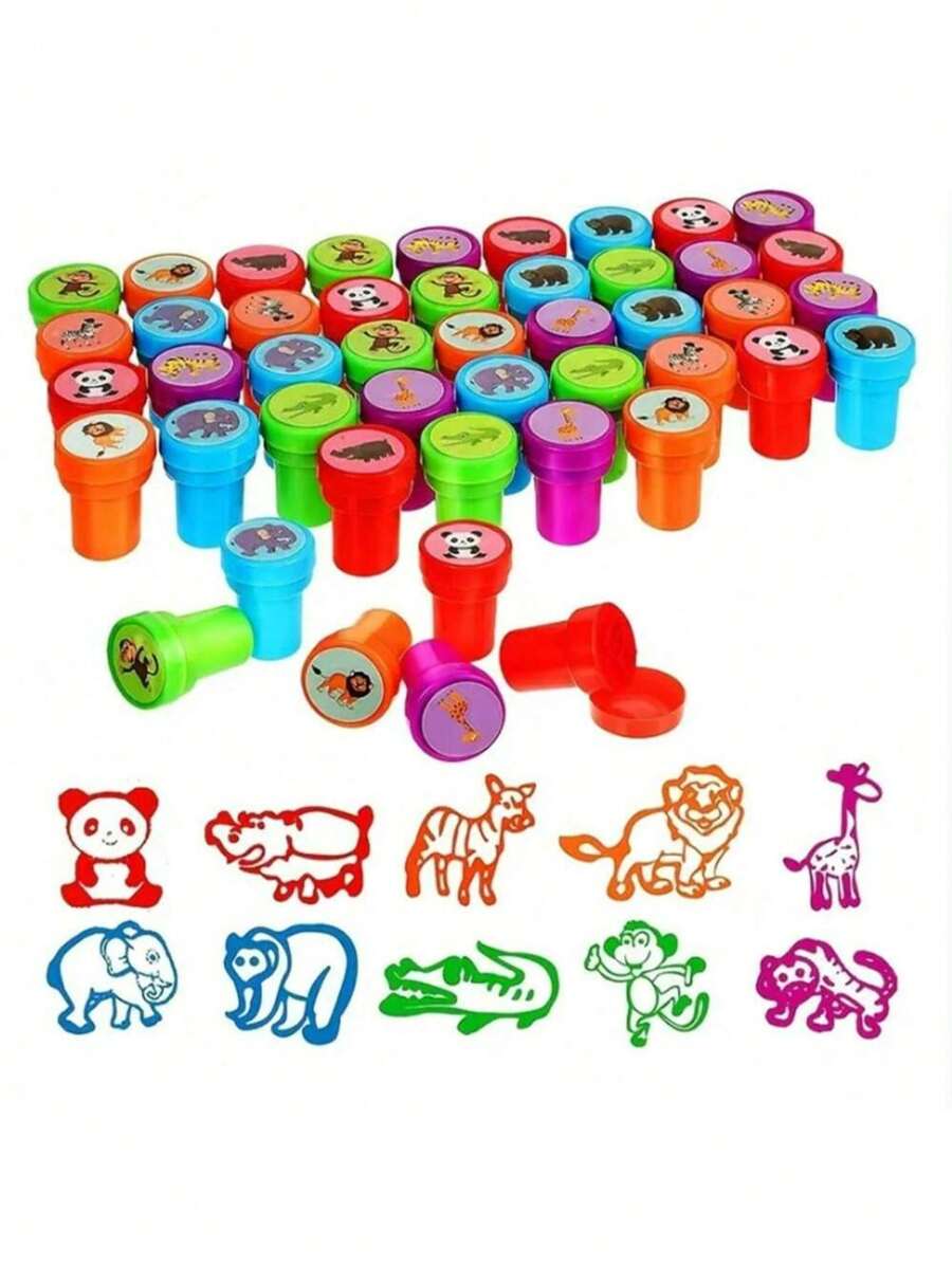 1/10/20/30 Children's Automatic Ink Stamps Are Randomly Selected As Christmas Decorations. Teachers Encourage Stamps To Be Paired With Cartoon Patterns, Cute Animals, Numbers, And Letters. Random Combinations Are Suitable For Holiday Stamp Combinations, Party Gifts, Classroom Rewards, Gift Bags, Carnival Prizes (Random), Christmas,Back To School
