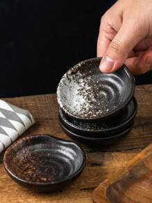 4/5pcs Ceramic Sauce Dishes, Various Colors And Shapes Available, Japanese Style Ceramic Condiment Dishes - Suitable For Soy Sauce, Vinegar, Hot Pot Dipping Sauce, Etc. - Kitchenware, Elegant Small Seasoning Bowls, Heat-Resistant, Suitable For Salad, Sushi, Fruit, Condiments, Appetizers, Suitable For Kitchen, Restaurant, Sushi Shop
