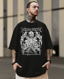 Banda Megadeth Thrash Metal Rock Mystic Festival Dave 1983 Members Heavy T-Shirt - màu đen - Xem 1