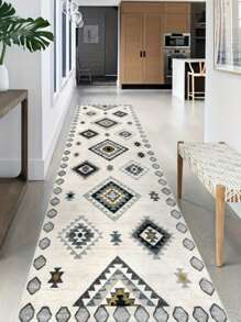 1pc Simple Polygonal Element Floor Mat, Kitchen Mat, Casual Rug, Machine Washable, Suitable For Kitchen, Entrance, Laundry Room - Multicolor - View 14