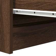 vidaXL Credenza Rovere Marrone 37,5x35x76 cm in Legno Multistrato - Castano - Visualizzare 9