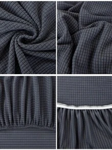 1PC/2pcs/3pcs,Corn Velvet Chivas Recliner Sofa Cover, High Elastic Dustproof Cat PAWS Soft Sofa Cover, Suitable For Living Room Bedroom And Other Decorative Supplies, Suitable For Home Use - Dark Grey - View 9
