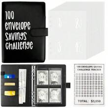 Money Saving Challenge - A5 Money Saver Budget Binder Book With Cash Envelopes And Numbers, 100-Days Of Easy And Funny Ways To Save $5,050 Cash Envelope Challenge Binder, Pink