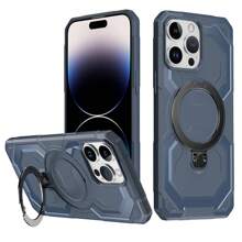 Funda protectora para teléfono compatible con iPhone 16, 15, 14, 13, 12, 11 Pro/Pro Max/Plus, iPhone XR/XS/XS Max, con soporte magnético giratorio 360° invisible, carga inalámbrica magnética y textura mate a prueba de golpes.