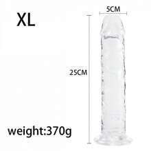 6 Sizes Crystal Clear Jelly Realistic Dildo With Suction Cup Huge Clear Penis Dick Anal Plug Butt Plug, Vaginal Anal Stimulation Products, Sex Toys For Male Female Gay Lesbian Adult Fun, Couples Christmas New Year Halloween Valentine's Day Birthday Gift Couples Gift Portable In Pack SM Sex Toys For Female Male Couples Gay Lesbian Sex Family And Travel Use