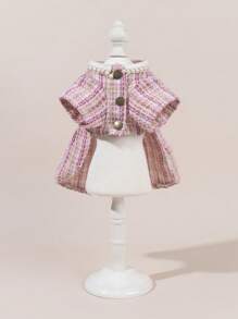 1 套秋冬季加厚羊毛宠物服装，保暖