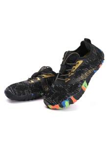 儿童水鞋轻便透气男童涉水鞋时尚百搭幼儿室内训练鞋速干游泳鞋 - 黑色 - 查看 2