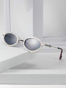 时尚装饰时尚眼镜，波西米亚风复古休闲风格派对眼镜 - 彩色 - 查看 1