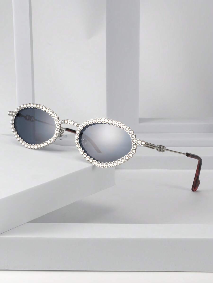 时尚装饰时尚眼镜，波西米亚风复古休闲风格派对眼镜 - 彩色 - 查看 1