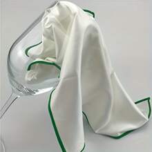 1 件装超细纤维无纺布玻璃抛光布，适用于玻璃器皿、镜头、眼镜、相机、珠宝、窗户和餐具 - 无损清洁干毛巾