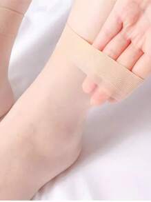 Calcetines de tobillo transparentes, invisibles, de seda de cristal, súper finos y transpirables para mujeres en verano. Suaves, elásticos y cómodos en unicolor. Lavar a mano, mezcla de nailon y poliéster, adecuados para clima cálido