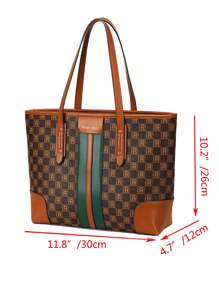 Large Capacity Tote Bag, Versatile Shoulder Handbag For Commute, Fashion Casual Women's Handbag Brand, 2024 New Arrival Leisure Bag