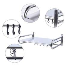 OUKANING Stainless Steel Microwave Oven Rack Wall-Mount Kitchen Shelf Shelves Counter New - 1 - View 5