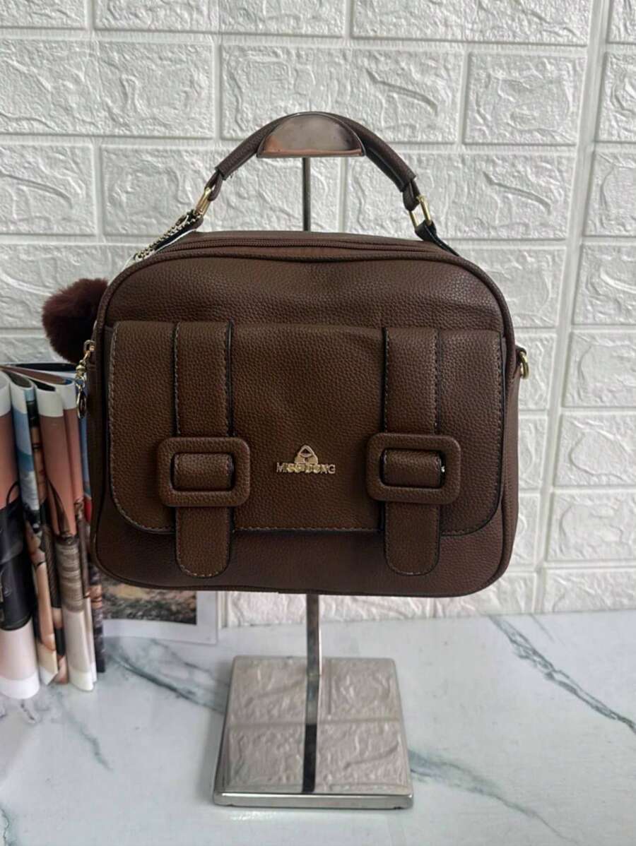 Women's Medium Crossbody Bag With Adjustable Shoulder Strap 2 Zippers