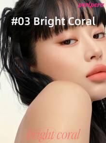 K-Beauty All Take Mood 调色板、眼影调色板、一体式化妆调色板、哑光闪光眼影、腮红、荧光笔、眼影、日常化妆、韩国化妆品、6g - #03 Bright Coral - 查看 3