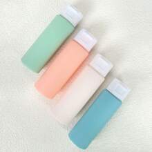 Highly Recommended! Cylindrical Travel Refillable Bottles With Flip - Tops, Compact, Portable - Multicolor - View 3