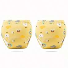 3 pièces Couche-culotte d'entraînement pour bébé et protection de couche lavable, sous-vêtement d'entraînement respirant 6 couches, couches en gaze respirantes pour toutes les saisons, couche-culotte d'entraînement pour enfants, couche-culotte lavable pour bébés, sous-vêtement d'entraînement lavable pour filles et garçons en formation à la propreté