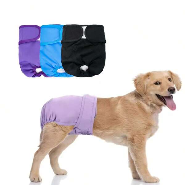 3 paquetes de pañales lavables para perros, pañales premium para perras