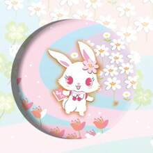 Sanrio 1 pièce Insigne à bulles des personnages Sanrio, broche dessin animé en alliage d'étain de 5,8 cm, accessoire
