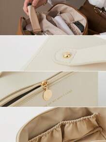 1 个手提枕头包，容量大，多隔层，实用化妆包，时尚实用，适合旅行和商务旅行