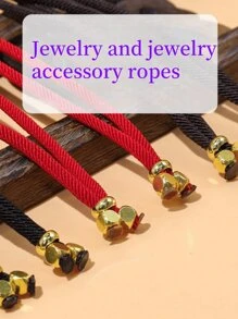 3 件装手工 DIY 编织绳、项链绳、DIY 手工编织绳，用于制作珠宝、金、银、玛瑙、配件、幸运符吊坠挂绳、装饰用品