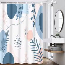 Juego de 1/4 cortinas de baño impermeables con estampado bohemio, que incluye alfombrilla y tapa de váter a juego. Diseño abstracto medieval con elementos geométricos, hojas y plantas de colores. Ganchos incluidos. Material de poliéster lavable. Perfecto como regalo del Día de la Madre, regalo personalizado para mamá, regalo de última hora, ideas del Día de la Madre, regalos del Día de la Madre Domingo, tarjetas hechas a mano para mamá, mejores regalos del Día de la Madre por menos de $50