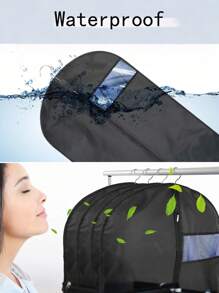 Dustproof Clothing Covers ,Waterproof Clothes Dust Cover Coat Suit ,Dress Protector Hanging Garment Bags ,Closet Organizer For School,Office,Transparent Dust Cover Hanging Garment Bag,Household,Travel,Bag,Organizer,Storage, Back To School Supplies Home Bedroom Clothes Storage Organizer Closet Organization And Storage - Multicolor - View 5