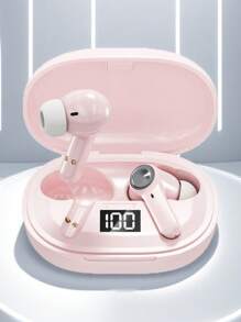 WoSD Fones de Ouvido Gêmeos WoSD, Fones de Ouvido para Casais, Fones de Ouvido Sem Fio Duplos com Estojo de Recarga, Visor LED, Controles Táteis, Isolamento Acústico, Longo Alcance, Bateria Recarregável de Polímero de Lítio, Compatível com Dispositivos Apple e Android
