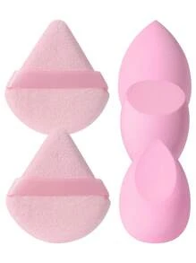 5pcs/10pcs/15pcs/25pcs/30pcs/40pcs/50pcs Professional Makeup Sponge Set, Suitable For Cream And Powder Products. Double-Sided Material Design (Velvet Surface) + Puff Accessories. Three-In-One Function (Concealer/Loose Powder/Foundation). Latex-Free, Low-Irritation Material. Travel Makeup Tool Set, Comes With Storage Bag, Skin-Friendly Material, Suitable For Beginners/Teenagers, Can Be Used For Makeup, Home Decor, Vanity, Travel, Bedroom, Etc. Keywords: Makeup Sponge, Puff, Makeup Sponge, Powder Puff, Makeup Sponge - 彩色 - 查看 17