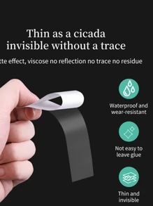 72/36pcs Invisible Anti-Slip Stickers, Seamless Double-Sided Adhesive Transparent Stickers, Fashion Clothing Anti-Slip Tapes For Shirt Necklines, Women's Underwear And Underwear Accessories - Random Delivery In Outer Packaging - Multicolor - View 7