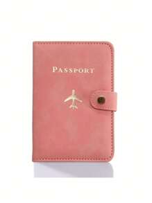 Suport pentru pașaport din PU cu mai multe carduri - Închidere rapidă, căptușeală din piele artificială, husă pentru pașaport cu model de avion, accesoriu de călătorie minimalist - depozitare convenabilă pentru documente și articole de călătorie, rechizite de vacanță, articole de călătorie, organizator de călătorie, articole de călătorie, portofel de călătorie, portofel pentru pașaport, geantă de vacanță, vară, vacanță de Crăciun.