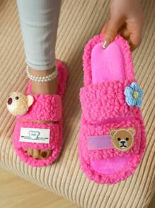 Chinelos Peluciosos Domésticos Femininos, Chinelos de Urso, Chinelos Pretos, Chinelos Fofos, Chinelos da Moda, Chinelos EVA de Sola Fina, Chinelos Leves, Chinelos de Sola Macia, Chinelos Mudos, Chinelos para Chão de Madeira, Chinelos de Quarto, Chinelos Internos, Chinelos Domésticos, Chinelos de Pátio, Chinelos de Escritório, Chinelos de Hotel, Chinelos de Carpete, Chinelos de Desenho Animado, Chinelos Fofos Femininos