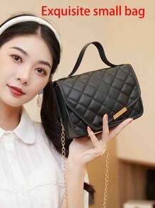 时尚百搭简约休闲手提包方形包