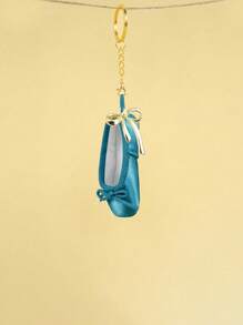 Handmade Ballet Dance Toe Shoes Jewelry Mini Shoes Satinkey Chain,Equipped With A Bow With Pearls,Can Be Used As Bag Accessories, Keychains, Phone Chains, Etc, With 6 Colors To ,Choose From, Fashionable Matching Items, Can Be Given To Friends Who Are Studying Ballet,Family, Colleagues, Relatives, Etc,Personalized Gifts For Family And Friends, Travel Accessories Car Accessories Bag Charm Backpack For School
