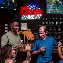 Coors 霓虹灯 LED 标志，USB 供电，壁挂式，开关控制，适用于男人的洞穴、餐厅、生日礼物